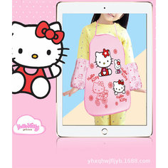 Фартук для труда + нарукавники "Hello Kitty", 500 х 395/250 х 160 мм, (рост 116-134 см) Shuya