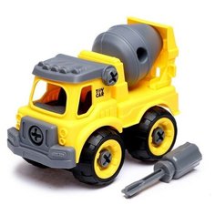 Конструктор винтовой Бетономешалка, с отвёрткой, 24 детали Нет бренда