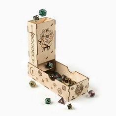 Башня для бросания кубиков D&D "20 сторон", 20 х 8.5 х 5 см Время игры