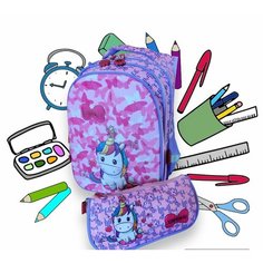 Школьный рюкзак с пеналом в комплекте, для девочки Nova