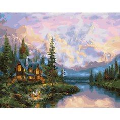 Картина по номерам Дом у реки 40х50 см АртТойс