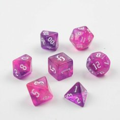 Набор кубиков для D&D (Dungeons and Dragons, ДнД) "Время игры", серия: D&D, 7 шт Gold Market