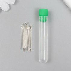 Иглы для бисера металл в пластиковой коробке набор 25 шт диаметр 0,8 мм Китай