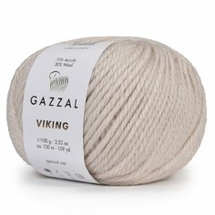 Пряжа Gazzal Viking Газзал Викинг, 4006, 30% шерсть, 70% акрил 100г, 100 м, 1 моток.