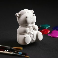 Фигура для раскраски "Бегемотик" 7,5х5х5см Хорошие сувениры