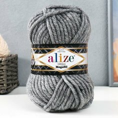 Пряжа "Superlana megafil" 25% шерсть, 75% акрил 55м/100 гр (21) Alize