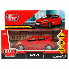 Модель CEED-12-RD KIA CEED длина 12 см, двери, багаж, инерц, красный Технопарк в коробке