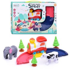 Железная дорога (свет, звук, дым) в коробке КНР