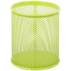 Подставка-органайзер BRAUBERG "Germanium", металлическая, круглое основание, 100х89 мм, светло-зеленая, 231982 Комплект : 1 шт .