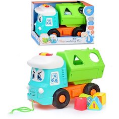 Сортер-каталка 503-9 "Мусоровоз" свет, звук, в коробке КНР