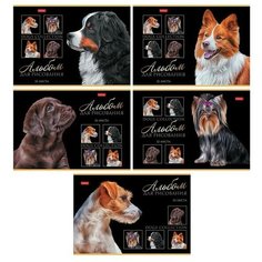 Альбом для рисования А4, 32 листа, на скрепке, "Портрет лучшего друга!", обложка мелованный картон, выборочный лак, блок 100 г/м², микс Hatber