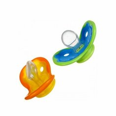 Пустышка "Фигурная", соска силиконовая с прикусом 6-18 м. 417 Businka