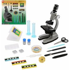 Развивающий набор - Микроскоп, 47 предметов, увеличение 60х Наша Игрушка