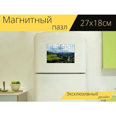 Магнитный пазл "Пейзаж, уэльс, природа" на холодильник 27 x 18 см. Lots Prints