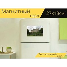Магнитный пазл "Замок данробин, шотландия, старый" на холодильник 27 x 18 см. Lots Prints