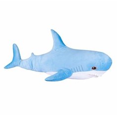 Небесно голубая плюшевая Акула 100см Noname