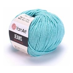 Пряжа Yarnart Jeans 81 светлая бирюза