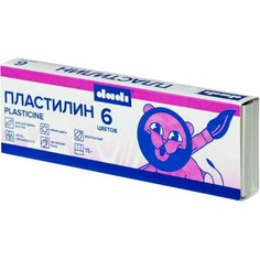 Пластилин классический dadi 15г 6 цв, DPL15-06A Noname