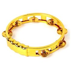 Музыкальная игрушка бубен «Звонкий блеск», с металлическими бубенцами, цвета микс Noname