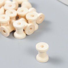 Декор для творчества дерево Катушка (набор 20 шт) 1,7х1,2х1,2см Сима ленд