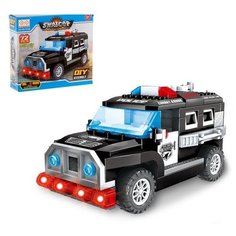 Конструктор блочный "Спецназ", световые и звуковые эффекты, ездит, 72 детали (1 шт.) Pro Market