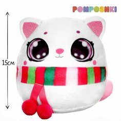 Мягкая игрушка «Кошечка с шарфиком» Pomposhki