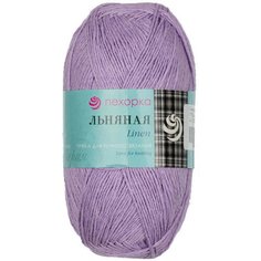 Пряжа Пехорка Льняная светло-сиреневый (078), 55%лен/45%хлопок, 330м, 100г, 2шт