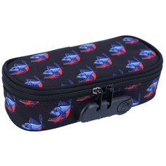 Пенал с кодовым замком SKJB-UTX9-301NL Seventeen, Пираньи, размер 22 х 10 х 5,5 см, для мальчиков