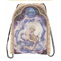 Сумка-мешок для обуви со знаком зодиака Водолей №9 Migom