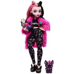 Кукла Монстер Хай Дракулаура с питомцем пижамная вечеринка третье поколение, Monster High Draculaura Creepover party G3