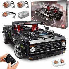Конструктор Mould King 13082 Ford F-150 Hoonicorn, На радиоуправлении, Электронный, Пластиковый, Для мальчика, 3695 Деталей