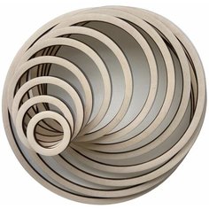 Деревянные кольца для рукоделия 13 штук. Заготовка для ловца снов, плетения, макраме. Диаметр от 6 до 30 сантиметров Kavkazwood