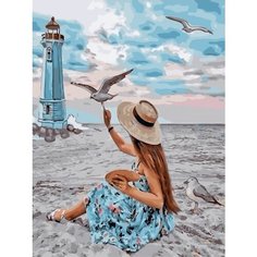 Картина по номерам У Маяка 40х50 см Hobby Home