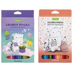 Карандаши 18 цветов "Приключения кота Пирожка", картонная коробка, европодвес Hatber