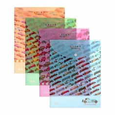 Папка-конверт на кнопке формат А4 180мкр микс вертикальная Машины Calligrata