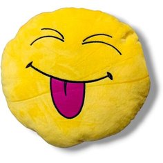 Мягкая игрушка подушка Эмоджи смеющийся смайлик 40х40 китай