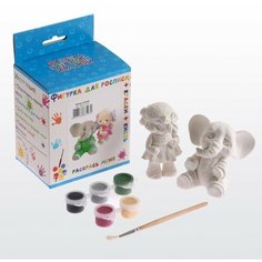 Набор для раскраски "Слоник и Овечка" 11,5х10х7,5см ТВОРИМ ВМЕСТЕ