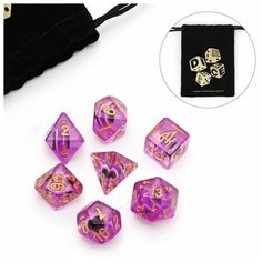 Набор кубиков, серия: D&D, "Аметист", 7 шт Нет бренда