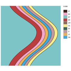 Картина по номерам X-389 "Радуга" 70x70 Brushes Paints