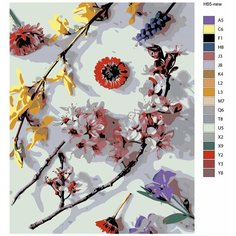 Картина по номерам Н65 "Весенние цветы", 40x50 см Brushes Paints