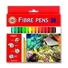 Фломастеры 30 цветов 1002/30 "Водный мир", картонная упаковка, европодвес Нет бренда