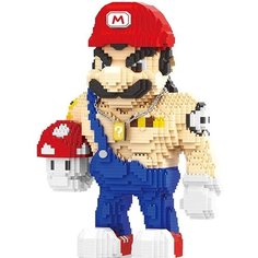 Конструктор 3D из миниблоков Balody LP Super Worker Супер Марио силач 3250 элементов - BA200608