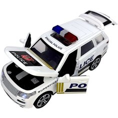 Машинка Полиция инерционная из металла. Полицейский джип со светом и звуком. Модель 1:32. Длина 16см Meryama