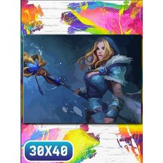 Картина по номерам на холсте игры дота 2 - 12218 30х40