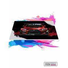Картина по номерам на холсте Mitsubishi EVO X Art, 40 х 50 см Красиво Красим