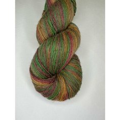 Пряжа для вязания шерсть 6/1 pink-beige-honey-green 215-221 грамм Нет бренда