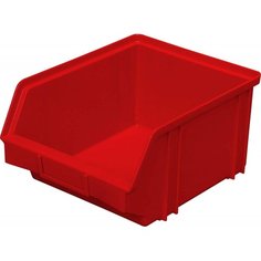 Лоток для склада 290 х 230 х 150 красный(7962), сплошной Noname