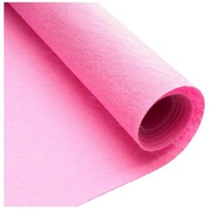 Фетр однотонный твердый 1 мм в рулоне 100 х 100 см / Фетр-войлок жесткий для творчества и рукоделия розовый С22 Китай