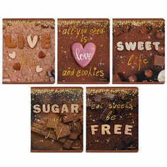 Тетрадь общая А5.48л, клетка, скреп, SWEET LIFE,7-48-1237/5 Bruno Visconti