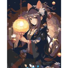 Картина по номерам ЖПН на холсте с подрамником "Genshin Impact Геншин Импакт: Аяка 3", Раскраска 40x50 см, Аниме Фэнтези Девушки Люди